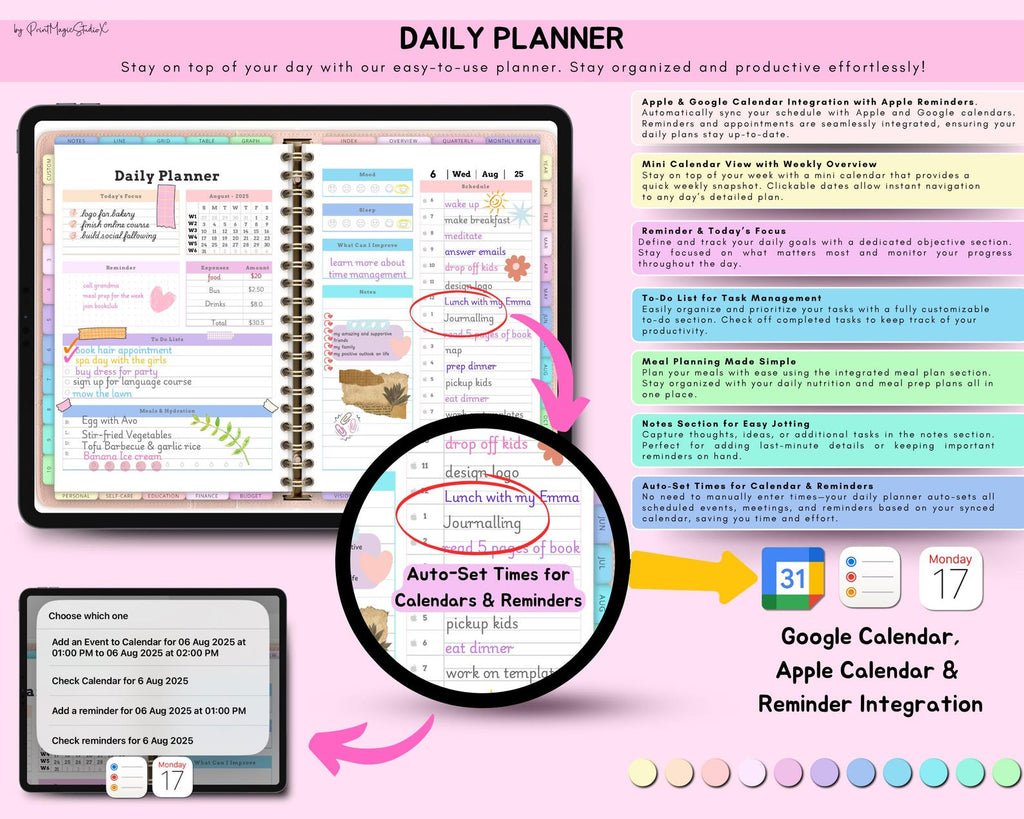 All-In-One Butler Digital Planner 2026, 2027, 2028 Digital Planner, Digital Journal, Digital Goodnotes , Weekly, Daily Planner, Notability