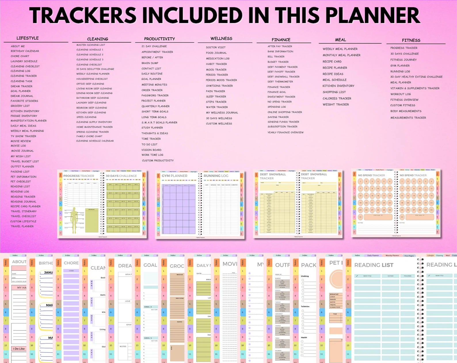 All-in-One Digital Planner 2026 2027 2028, Hyperlink Digital Planner, Daily Weekly Monthly Journal, Goodnotes Planner, Apple Google Calendar
