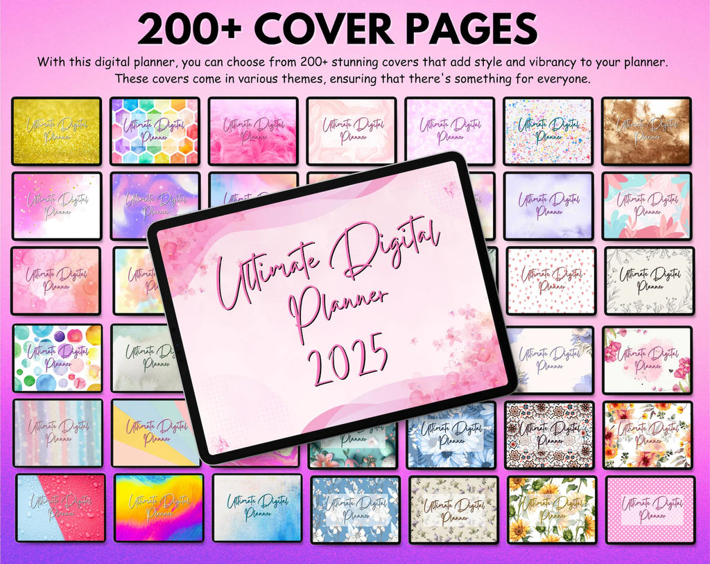 All-in-One Digital Planner 2026 2027 2028, Hyperlink Digital Planner, Daily Weekly Monthly Journal, Goodnotes Planner, Apple Google Calendar