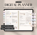 Digital Planner Undated, iPad & Android Planner, GoodNotes Calendar, Daily Weekly Monthly Journal with Stickers, iPad Planner for 2025 2026